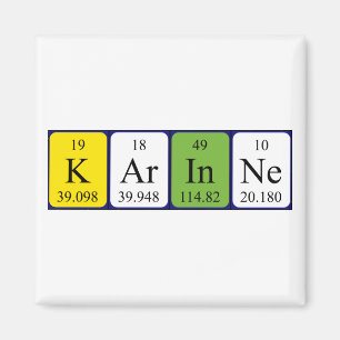 Karinne Periodennamenmagnet Magnet
