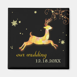 Kariou Winter Wedding Save the Date Magnet
