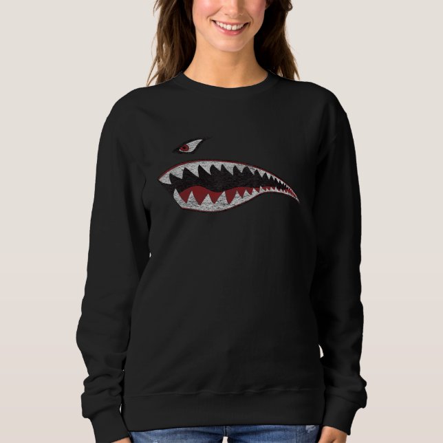 KARK THE NOSE WARHAWK P 40 A 10 WARTHOG KRIEG FLUG SWEATSHIRT (Vorderseite)