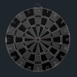 Karkohle grau und schwarz dartscheibe<br><div class="desc">Karkohle-Grau-Schwarz-Dart-Board</div>