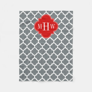 Karkohle, weißer Marokkaner #5 Roter Dreier Anfang Fleecedecke