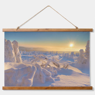 Karkonosze Mountains, National Park Wandteppich Mit Holzrahmen