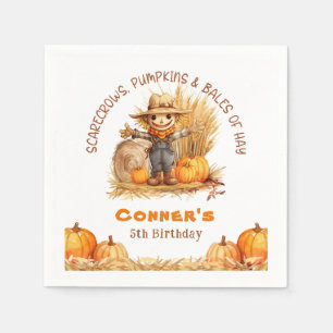 KARKROW PUMPKINS & BALES DES HEUTIGEN GEBURTSTAGS SERVIETTE