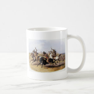 Karl Bodmer - Pferderennen der Sioux Kaffeetasse
