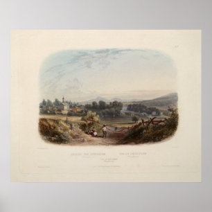 Karl Bodmer Print: Ansicht von Bethlehem Pennsylva Poster