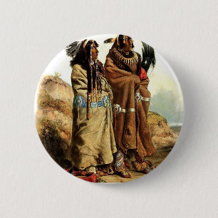 Karl Bodmer-SihChida&MahchsiKarehde, Mandan Button