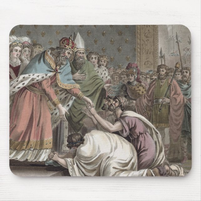 Karl der Große (742-814) empfängt die Botschafter Mousepad (Vorne)