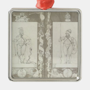 Karl der Große und Heymon, 1804-5 Silbernes Ornament