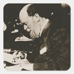 Karl Faberge (1846-1920) am Arbeitsplatz, 20. Quadratischer Aufkleber