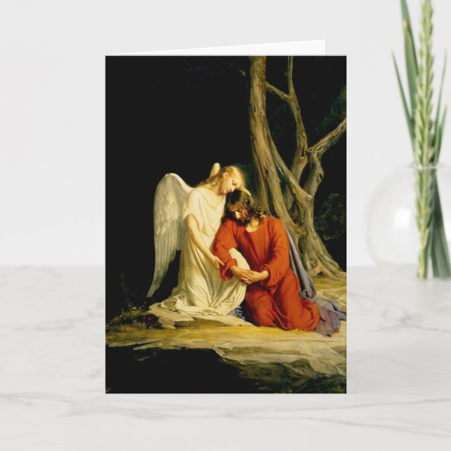 Karl Heinrich Bloch - Gethsemane Feiertagskarte (Vorderseite)