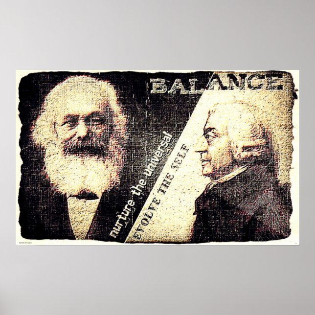 Karl Marx and Adam Smith, the zen of .. (old rip) Poster (Vorne)