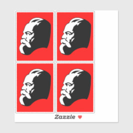 Karl Marx, Communism, Socialism, Soviet Union Aufkleber