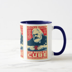 Karl Marx - der Würfel der Leute: OHP Tasse