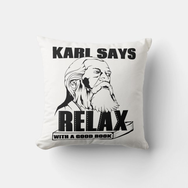 Karl Marx Kissen (Vorderseite)