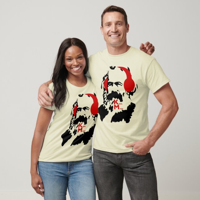 KARL MARX MIT HEADPHONEN T-Shirt (Unisex)