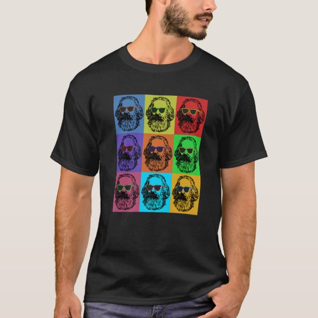 Karl Marx Pop   Revolution Philosopher Teacher T-Shirt (Vorderseite)