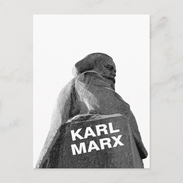Karl Marx Postkarte (Vorderseite)