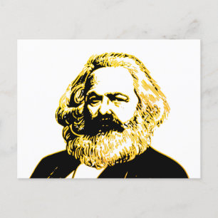 Karl Marx Postkarte