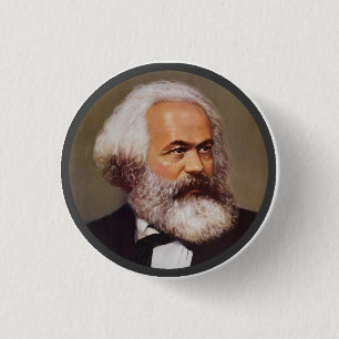 Karl Marx - Revers-Button Button