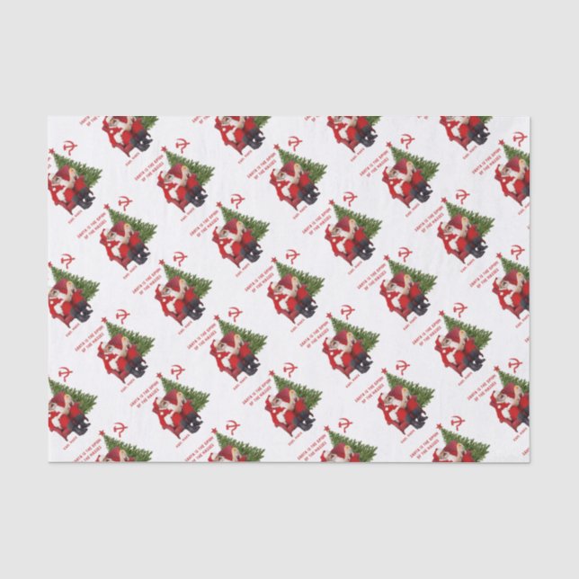 Karl Marx Santa Seidenpapier (Vorderseite)