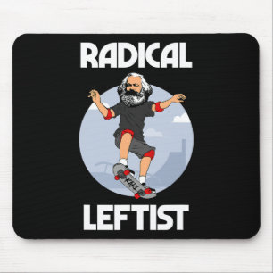 Karl Marx Skateboard fahrender radikaler Linker Lu Mousepad
