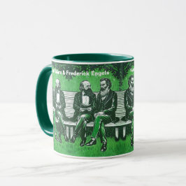 Karl Marx und Fredrich Engels die Manifesto-Tasse Tasse