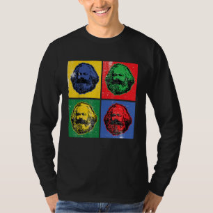 Karl Marx Vintager Retro Pop für Sozialismus Poli T-Shirt