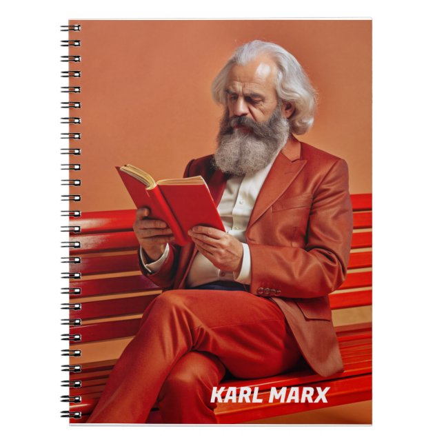 Karl Marx Zitat Design - Seien Sie die Veränderung Notizblock (Vorderseite)