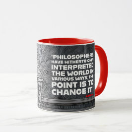 Karl Marx Zitat Design - Seien Sie die Veränderung Tasse