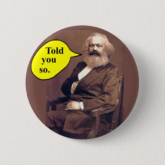 Karl- Marxknopf Button (Vorderseite)