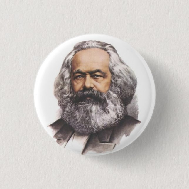 Karl- Marxknopf Button (Vorderseite)