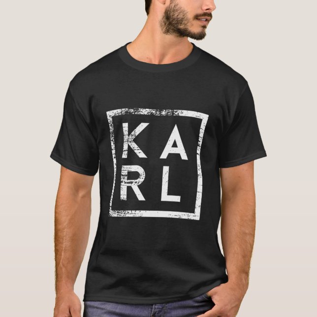 Karl Minimalismus T-Shirt (Vorderseite)