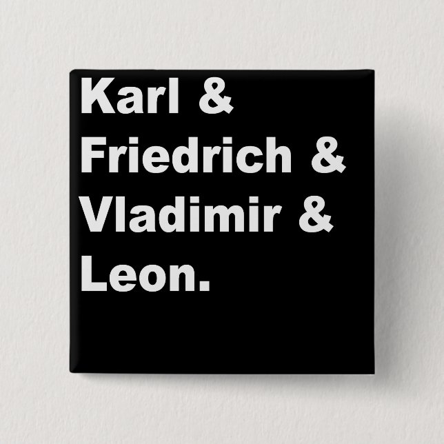 Karl u. Friedrich u. Vladimir u. Leon Button (Vorderseite)