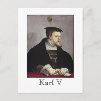 Karl V Postkarte