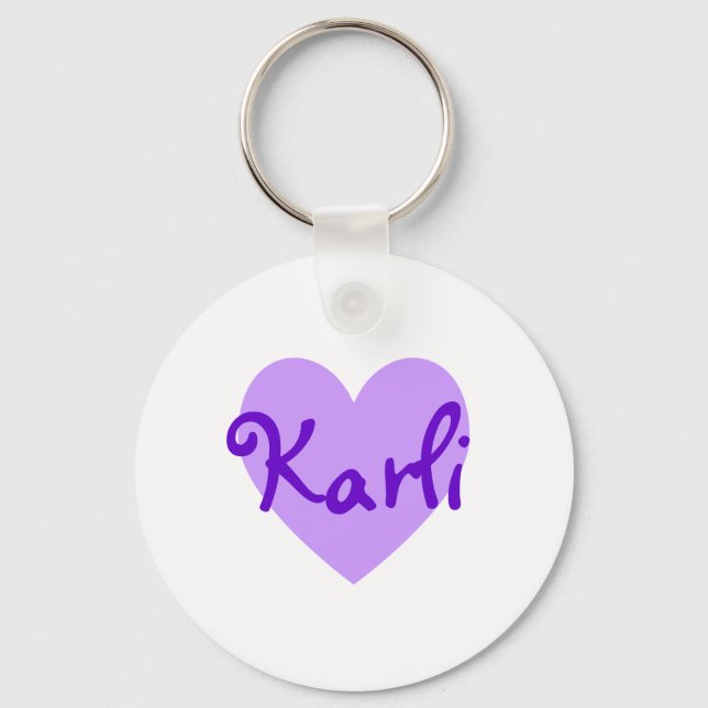 Karli Lila Schlüsselanhänger (Vorderseite)