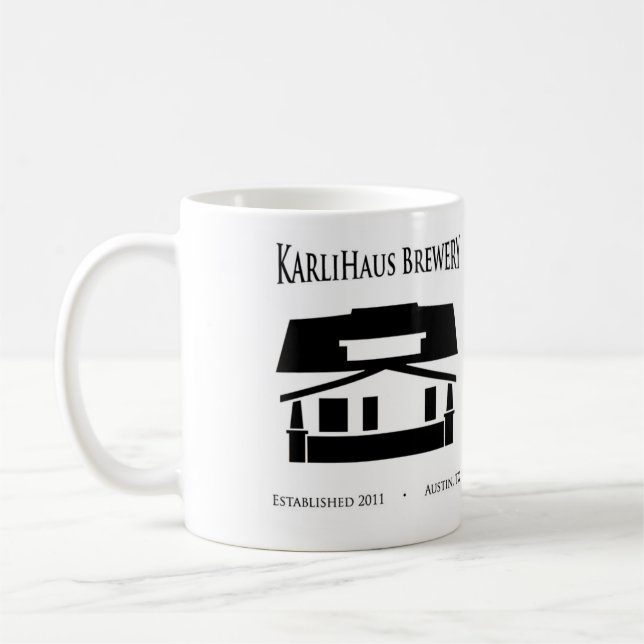 KarliHaus Brauerei-Kaffee-Tasse (11oz) Kaffeetasse (Links)