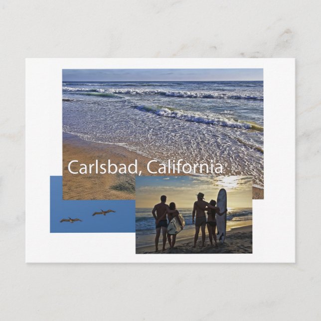 Karlsbad California Postcard Postkarte (Vorderseite)