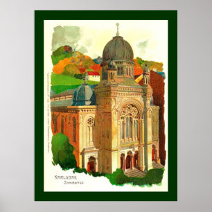 Karlsbad Synagoge Poster