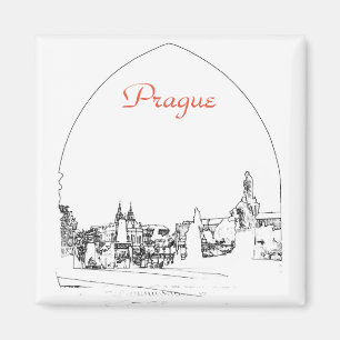 Karlsbrücke in Prag, Tschechische Republik Magnet