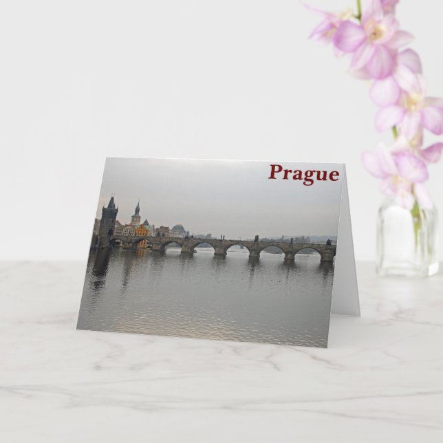 Karlsbrücke, Prag Karte (Orchidee)