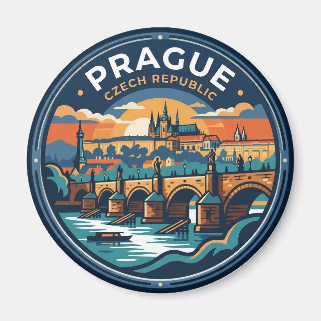 Karlsbrücke Tschechien Magnet (Vorne)