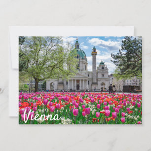 Karlskirche im Frühjahr in Wien, Österreich