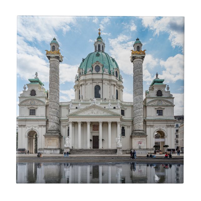 Karlskirche in Wien, Österreich Fliese (Vorderseite)