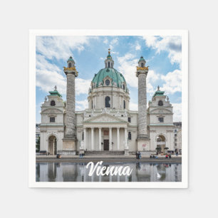 Karlskirche in Wien, Österreich Serviette