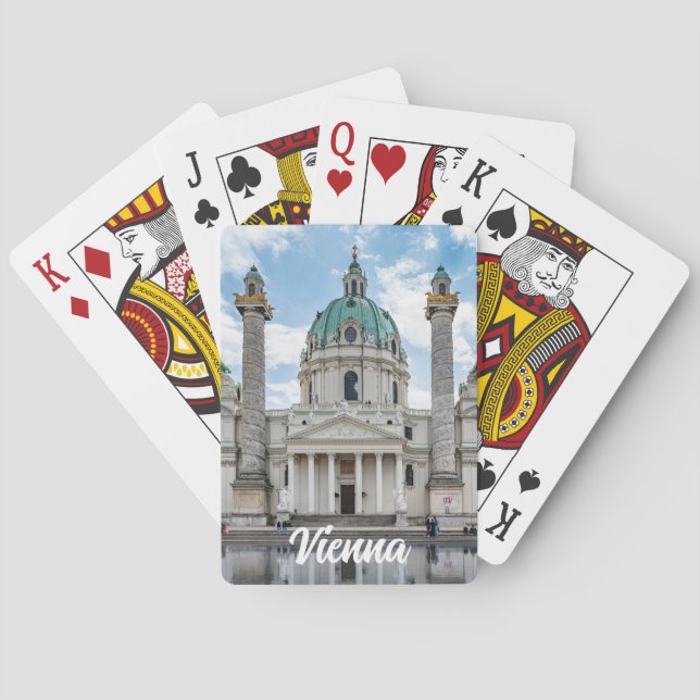 Karlskirche in Wien, Österreich Spielkarten (Rückseite)