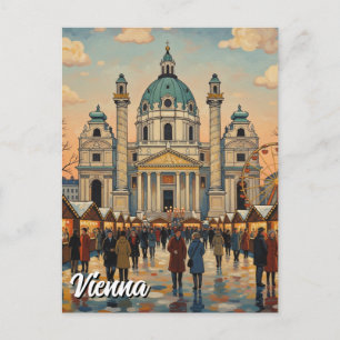 Karlskirche Karlsplatz Wien Österreich Reise Postkarte