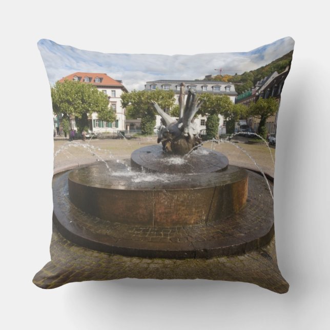 Karlsplatz (Karl's Square), Altstadt Heidelberg Kissen (Vorderseite)