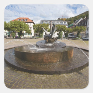 Karlsplatz (Karl's Square), Altstadt Heidelberg Quadratischer Aufkleber