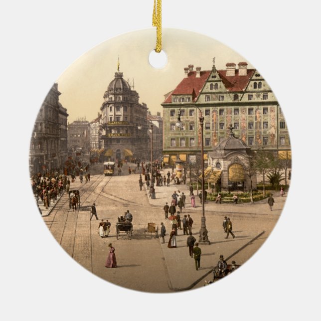 Karlsplatz und Bahnhof, München, Deutschland Keramikornament (Hinten)