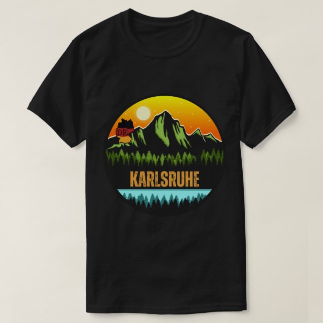 Karlsruhe, Baden-Württemberg Deutschland T-Shirt (Design vorne)